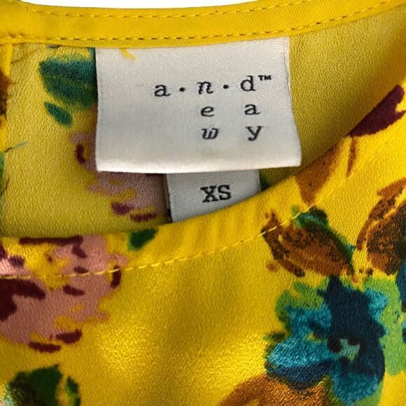 Marigold Floral Sleeveless Dress Size XS - Picture 4 of 6